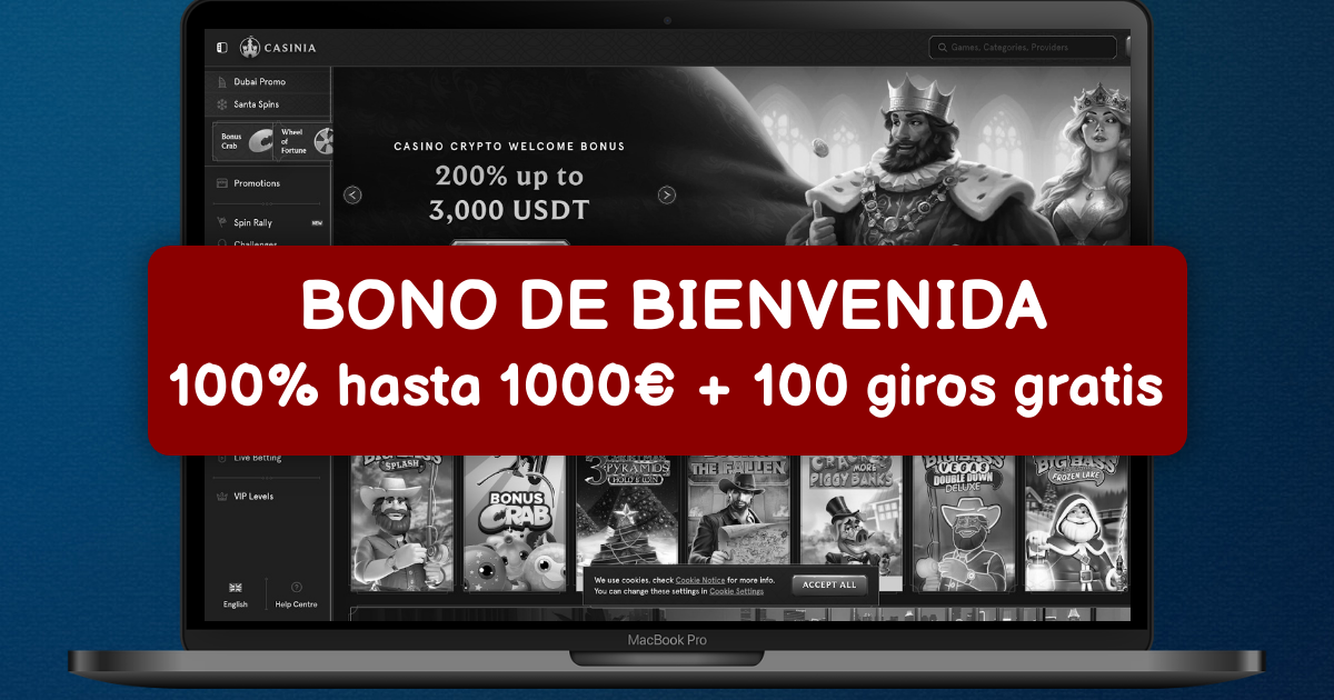 Casinia Casino España - Juegos con dinero real y bonos exclusivos